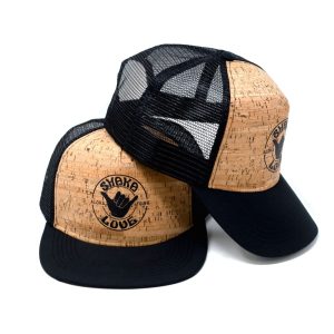 Product Image and Link for Eco Cork Hat with Logo, Black, Organic & Recycled Materials, 100% ECO-friendly