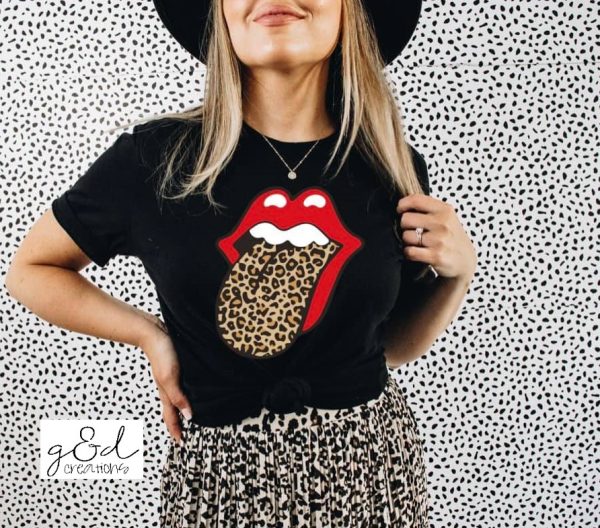 Product Image and Link for Leopard Tongue Tshirt