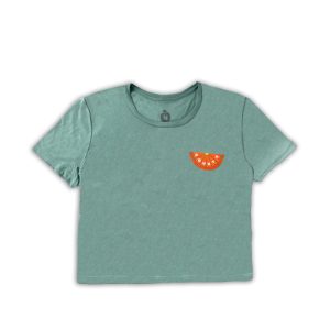 Product Image and Link for Orange Slice Crop Top (DUSTY BLUE)