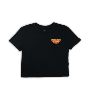 Product Image and Link for Orange Slice Crop Top (BLACK)