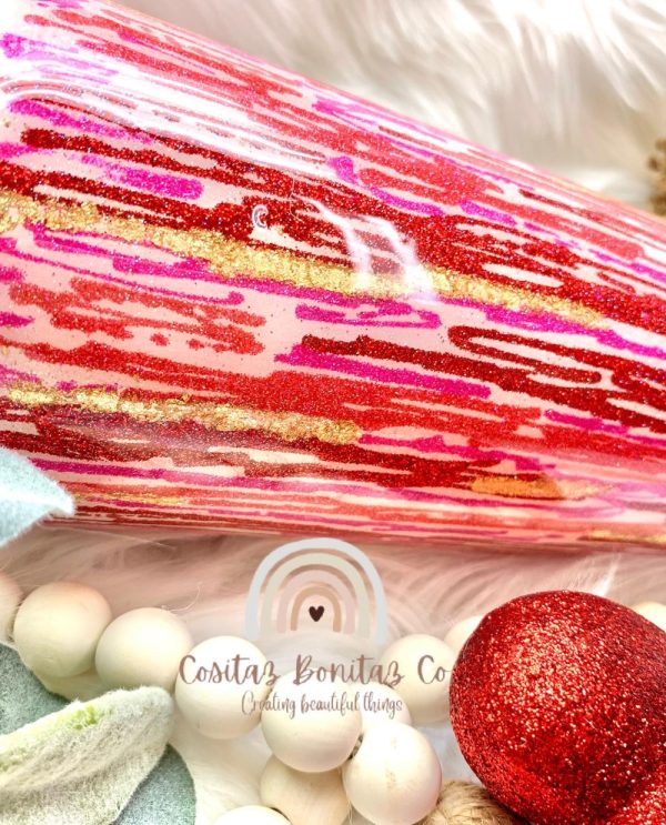 Product Image: Handmade Pink & Glitter Embellished Tumbler