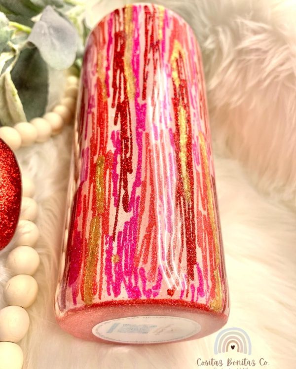 Product Image: Handmade Pink & Glitter Embellished Tumbler