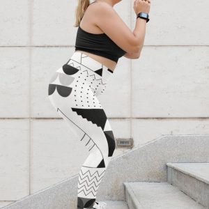Product Image: Black & White Geo 2 All-Over Print Plus Size Leggings