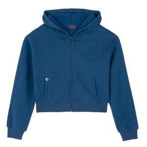 California Shop Small MARILAG Sherpa-Lined Hoodie Tracksuit Set Blue