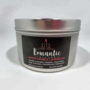 Product Image and Link for White Sage & Lavender Tin Candle