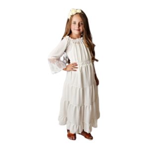 Product Image and Link for Girls Ivory Boho Maxi Dress