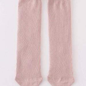 California Shop Small Pink Ruffle Knee High Socks