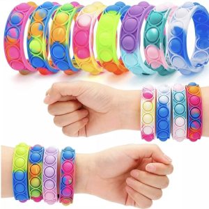 Product Image and Link for Push Bubble Sensory Fidget Bracelets (Multicolored-Set of 12)