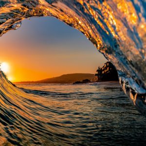 Product Image and Link for Laguna Beach Sunset Lookout Metal or Paper Print