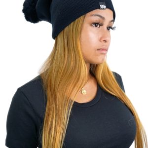 Product Image and Link for GODinme Logo Tag Pom Pom Hat   WINTER SALE!   50% OFF