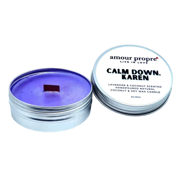 Product Image and Link for Calm Down Karen Soy Candle