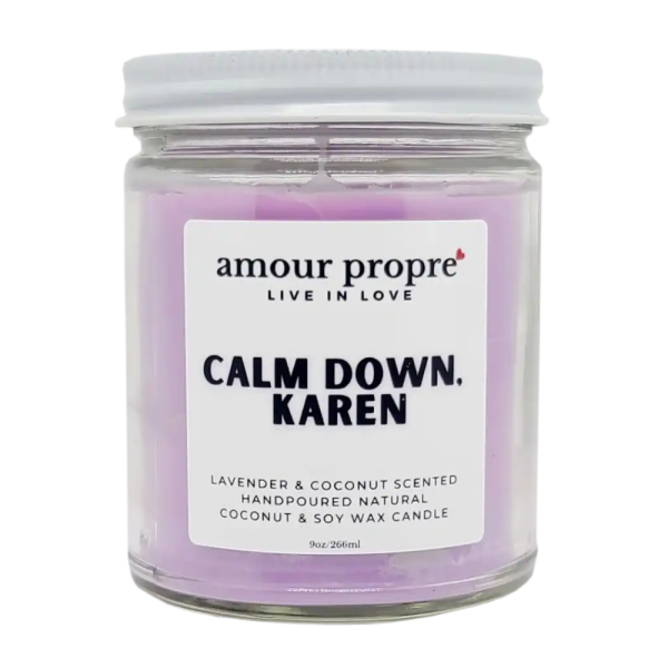 Product Image and Link for Calm Down Karen Soy Candle