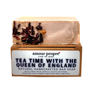 Product Image and Link for “Tea Time With The Queen Of England” Goat’s Milk Handcrafted Bar Soap