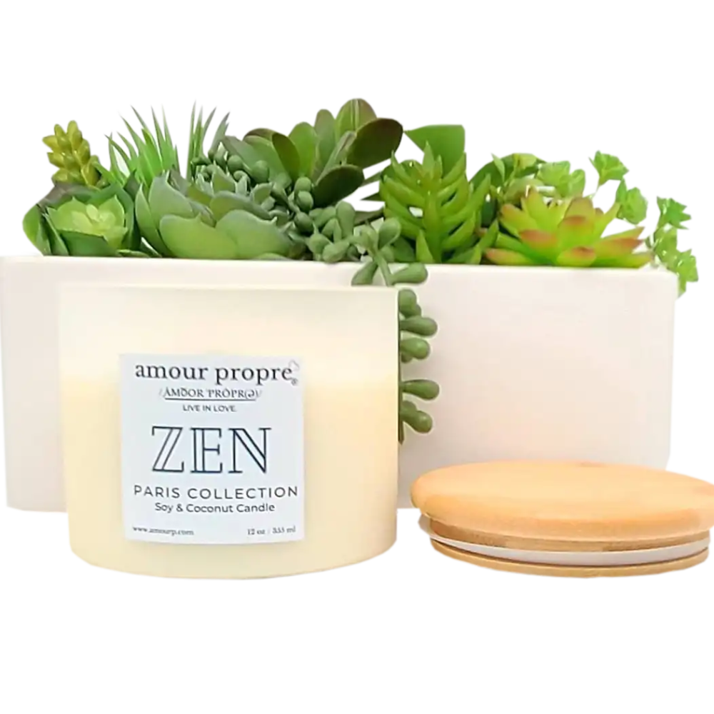 Zen 3 Wick Candle Meditative Fragrance California Shop Small