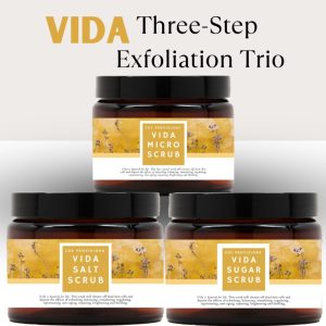 Product Image and Link for Vida Three-Step Exfoliation Trio