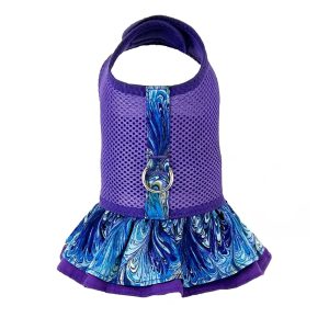 Product Image and Link for Purple Ruffled Dog Vest Harness