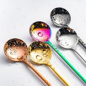 Product Image and Link for Cocktail Stainless Steel Round Spoon