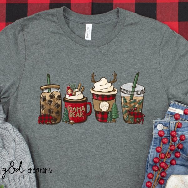Product Image and Link for Mama Coffee Bear Tshirt