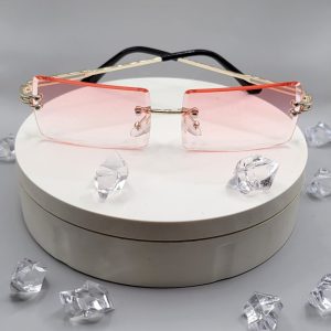 Product Image and Link for Square Rimless Retro Unisex Vintage Sunglasses