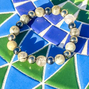 Product Image and Link for Divine Protection Labradorite & Pyrite Bracelet