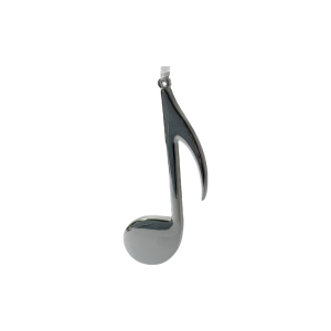 Product Image and Link for 5″ Silver Eighth Note Ornament