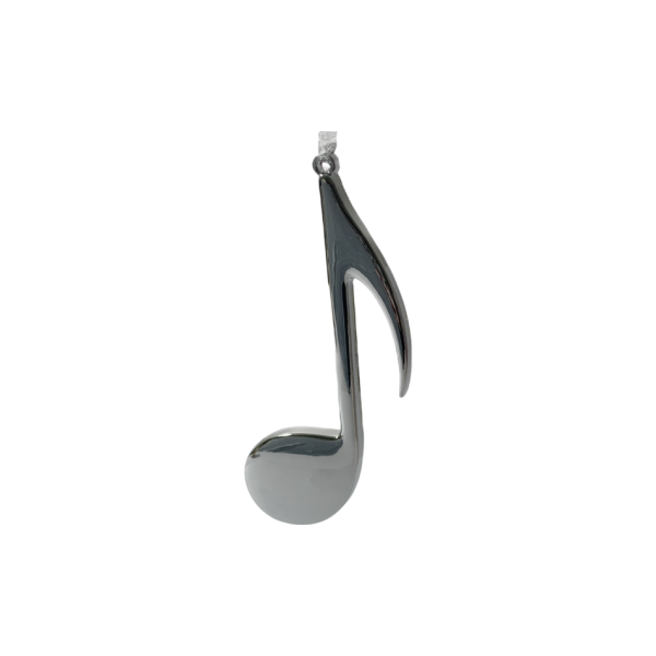 Product Image and Link for 5″ Silver Eighth Note Ornament