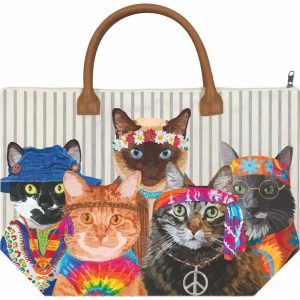 Product Image and Link for Groovy Tote Bag – Flowers of Joy