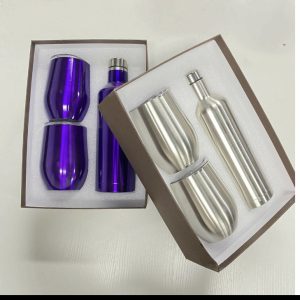 Product Image and Link for 3pc Stainless Steel Travel Wine Decanter Gift Set