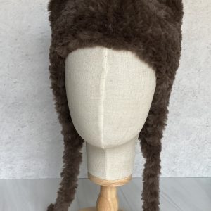 Product Image and Link for Brown Bear Hat in Hand Knit Luxe Faux Fur