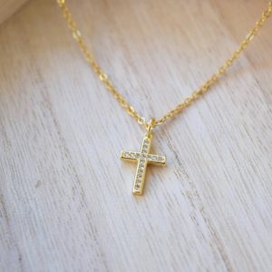 Product Image and Link for Small Cross Necklace