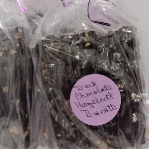 Product Image and Link for Double Dark Chocolate and Hazelnut Biscotti 6 pack