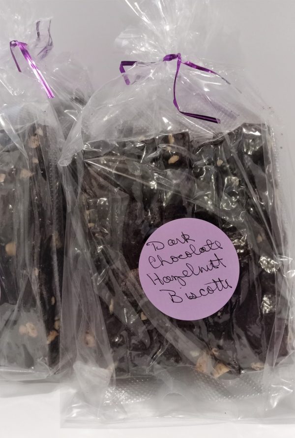 Product Image and Link for Double Dark Chocolate and Hazelnut Biscotti 6 pack