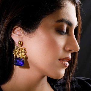 Product Image and Link for Runjhun Gold Ghungroo Drop Earrings