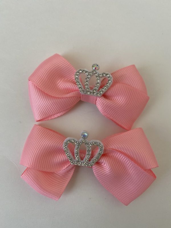 Product Image and Link for 4-Piece My L’il Darlin’ Rhinestone Crown 2″ Bow