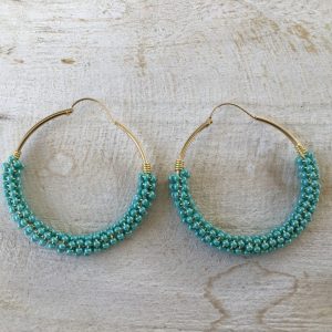 Product Image and Link for Beaded Hoops