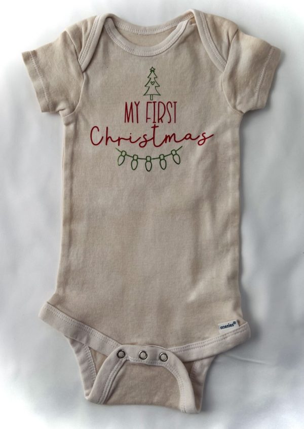 Product Image and Link for “My First” Christmas Onesie/Bodysuit