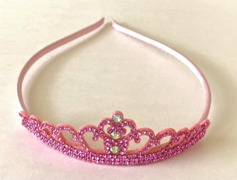Product Image and Link for Pink Rhinestone Studded Tiara/Headband
