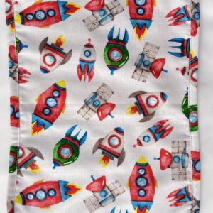 Product Image and Link for Space Ship Burp Cloth
