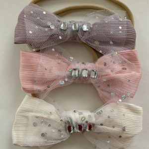 Product Image and Link for Infant/Toddler Girl 3-Piece Soft Stretchy Headband W/Bow