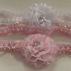 Product Image and Link for 2- Piece L’il Darlin’ Infant Elastic Pearlescent Rhinestone Headband