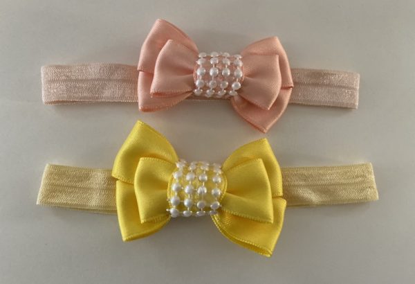 Product Image and Link for Satin Doll 2″Assorted Color Bow 10 Headbands