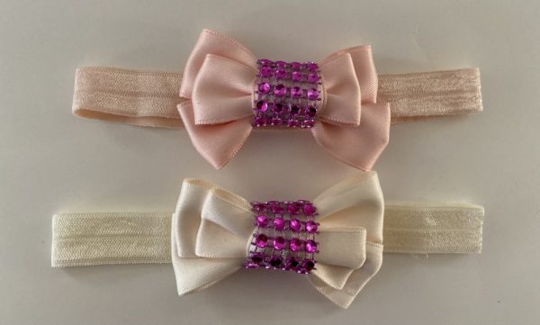 Product Image and Link for Satin Doll 2″Assorted Color Bow 10 Headbands