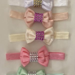 Product Image and Link for Satin Doll 2″Assorted Color Bow 10 Headbands