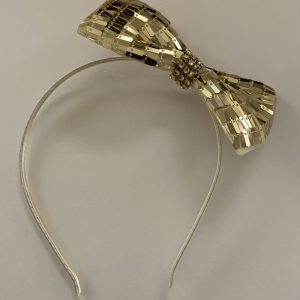 Product Image and Link for Gold Sequin Bow Headband