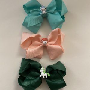 Product Image and Link for 3- Piece L’il Critters 4″ Bows, Assorted Colors