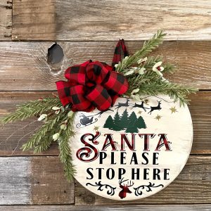 Product Image and Link for Santa Please Stop Here