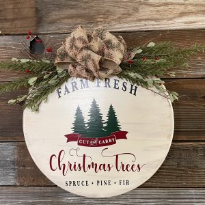 Product Image and Link for Three Trees Farm Fresh Christmas Sign