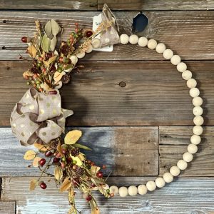 Product Image and Link for Natural Bead Autumn Wreath