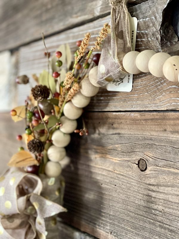 Product Image and Link for Natural Bead Autumn Wreath