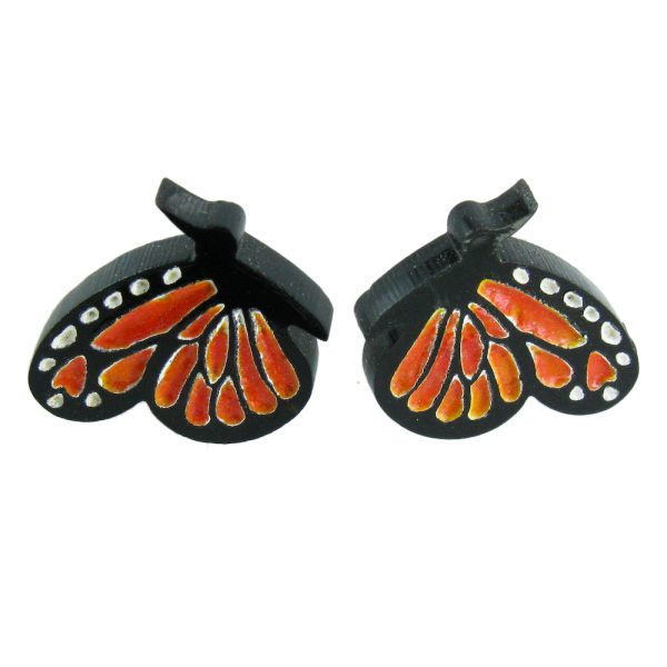 Product Image and Link for Monarch Butterfly Stud Earrings